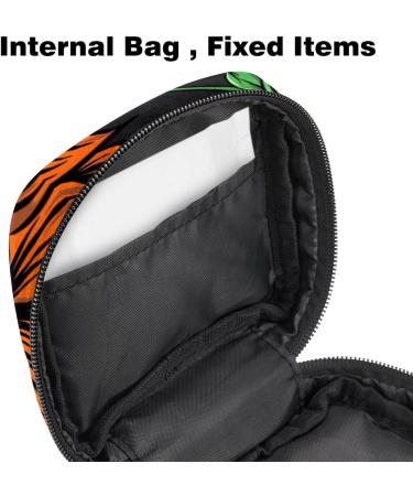 Stylish Women's Napkin Storage Bag - Portable Menstruation Cup Holder with Orange Rose Design | Perfect for First Period Essentials - Buy Online on GoSupps.com