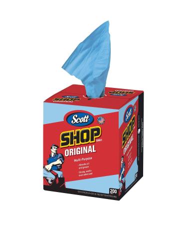Scott Blue Shop Towels in a Box - 200 Sheets
