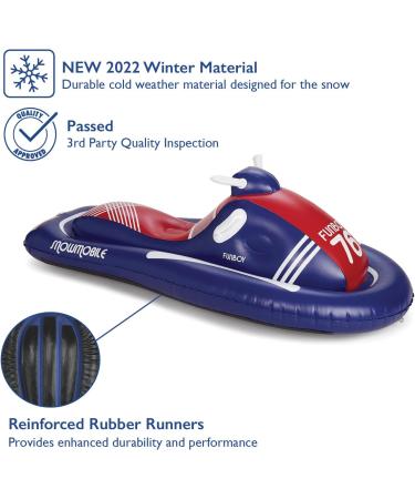 FUNBOY Winter Fun Inflatable Snowmobile - Retro Single Design - Buy Online on GoSupps.com