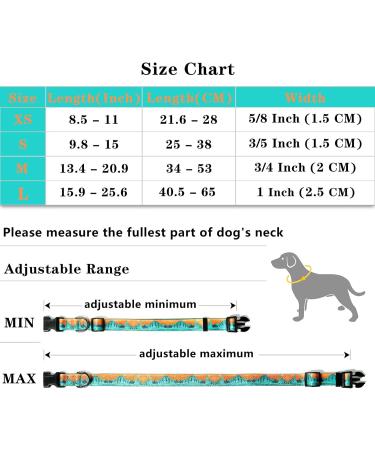 Heele Dog Collar for All Sizes - Adjustable Comfortable Robust Patterned Collars for Puppies & Dogs - Ideal for Wilderness Adventures (L: 40.5-65cm W: 2.5cm) - Buy Online on GoSupps.com