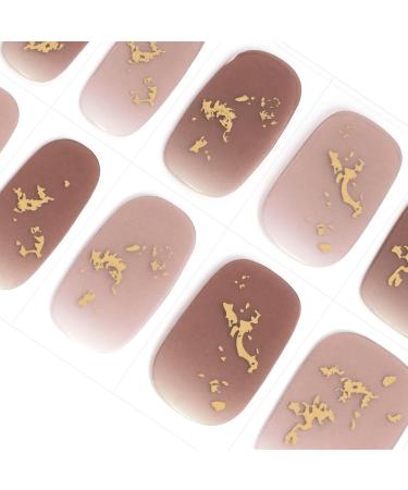 DANNI & TONI 28 Stickers Semi Cured Nail Wraps Soft Self-Adhesive Gel Nail Stickers(Flying Clouds) Salon-Quality Gel Nail Polish Strips Manicure Stickers Set Gradient Foil Stamping - Buy Online on GoSupps.com
