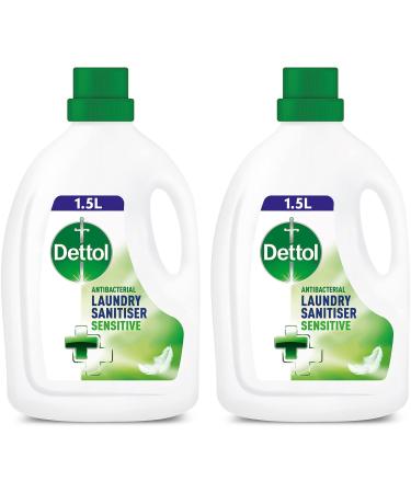 Dettol Sensitive Laundry Cleanser Antibacterial Dermatologically Tested 1.5L Pack of 2