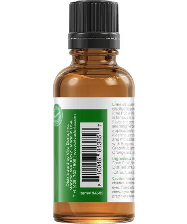 Buy Viva Doria 100% Pure Lime Essential Oil - Undiluted Food Grade Mexican Lime Oil 30 mL for Aromatherapy & Cooking - Buy Online on GoSupps.com