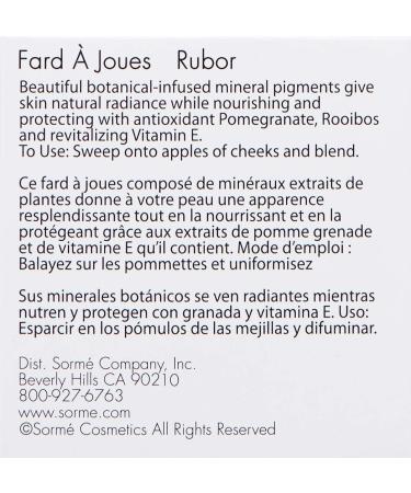 Sorme Treatment Cosmetics Mineral Botanicals Blush Love - Natural Mineral Blush for Healthy Glow - Buy Online on GoSupps.com