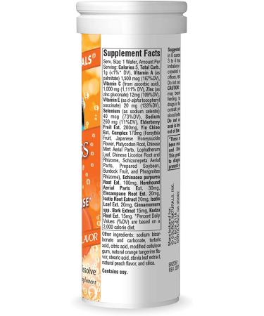 Source Naturals Wellness Fizz Tangerine - 10 Natural Wafer Tablets for Energy & Immunity - Buy Online on GoSupps.com