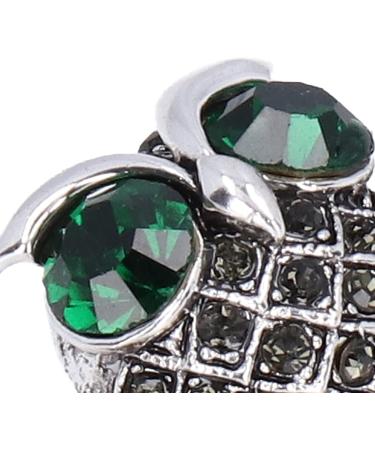 Rhinestone Perched Owl Brooch Cute Beautiful Fashion Big Eyed Owl Brooch Simulated for Weddings for Parties for Vacations - Buy Online on GoSupps.com