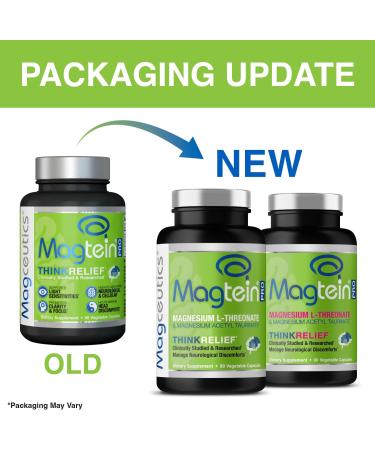 Magtein Magnesium L-Threonate 60 Capsules, Magceutics MagteinPRO 90 Capsules - Bundle - Buy Online on GoSupps.com