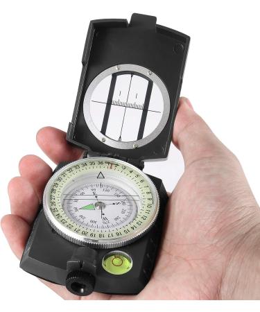 Eyeskey Multifunctional Tactical Survival Military Compass with Lanyard & Pouch | Waterproof & Impact Resistant | Lensatic Sighting Compass for Hiking EK1001 black compass - Buy Online on GoSupps.com