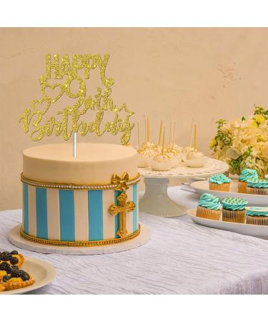 Tenhaisi Glitter Golden Happy 9th Birthday Cake Topper 9 and Fabulous Birthday Cake Topper - Kids 9th Birthday Party Decoration - Cheers to 9 Years Birthday/Wedding Anniversary Party Supplies - Buy Online on GoSupps.com