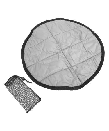 Qqmora Portable Seat Cushion, Moistureproof Rollable Circle Portable Seat Pad for Outdoor Travel for Park Picnic Grey