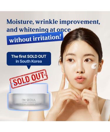 I'M SEOUL Moisturizer Face Cream Waterful Hydra Deep Moisture with Niacinamide, Adenosine and Soothing Allantoin Derma Korean Skincare 1.76 oz - Buy Online on GoSupps.com
