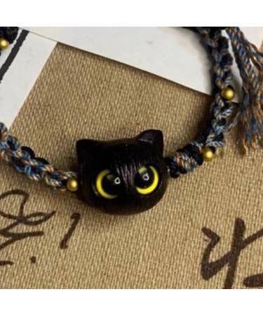 Oralgo Colorful Woven Cat Shape Bracelet - Trendy Stackable Hand Chain Jewelry for Couples | Halloween Accessory - Buy Online on GoSupps.com