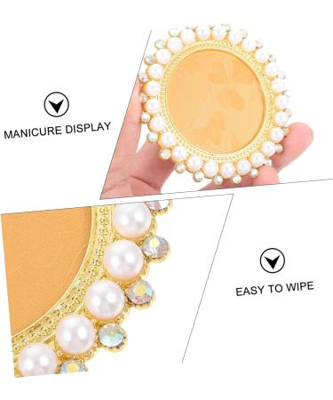 Housoutil Nail Display Board Nail Color Mixing Plate Makeup Paint Plate Nail Building Gel Hybrid Gel Makeup Mixing Palette Nail Polish Zinc Alloy Bracket Photo Frame - Buy Online on GoSupps.com