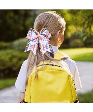 Xtauaguh Hair Bow Barrettes | Back to School Girls Hair Barrettes - Cute Decorative Hair Clips Hair Accessories for Daily Life Travel School - Buy Online on GoSupps.com