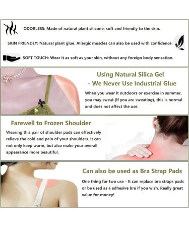 LUNNTE Silicone Anti-Slip Shoulder Pads for Women's Clothing - Invisible Breathable Enhancer, Reusable 1 Pair (Skin) - Buy Online on GoSupps.com