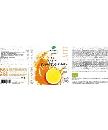 Natures Finest Golden Curcuma Latte | Organic Turmeric Herbal Tea Blend with Cinnamon & Ginger | Vegan & Vegetarian  - Buy Online on GoSupps.com