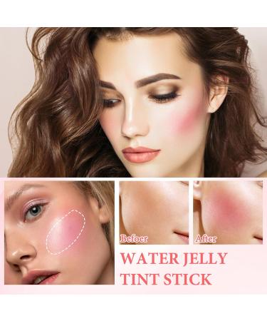 Makeup Lip Tint Milk Jelly Tint Milk Jelly Blush Stick Sheer Lip and Cheek Tint for Natural Long-Lasting Matte Moisturizing(Red+Pink) - Buy Online on GoSupps.com
