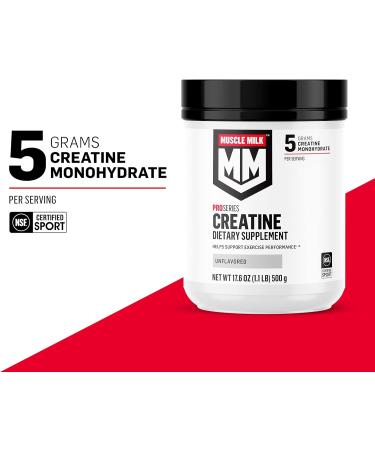 Muscle Milk 100% Whey Protein Powder Vanilla 5 Pound 68 Servings & Pro Series Creatine Powder Unflavored 1.1 Pound 100 Servings - Buy Online on GoSupps.com