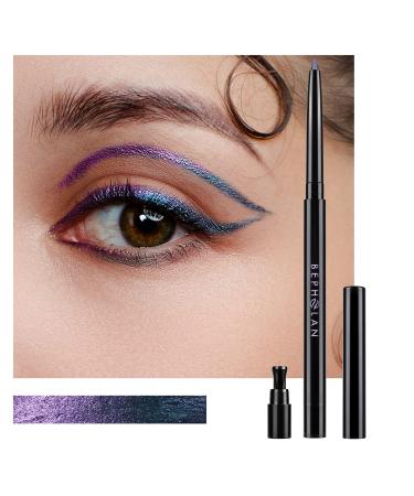 BEPHOLAN Eyeliner Pencil Purple Eyeliner Colored Eyeliners Metallic Eyeliner Blue Purple Shifting Colors Glitter Waterproof Eyeliner 24h Long-Lasting Eyeliner Pen Purple-Blue Shifting (NORTHERN LIGHT) - Buy Online on GoSupps.com