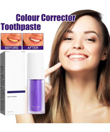 Power Boost Whitening Toothpaste Purple Toothpaste for Teeth Whitening Teeth Whitening Booster Tooth Stain Removal for Adult Yellow Teeth - Buy Online on GoSupps.com