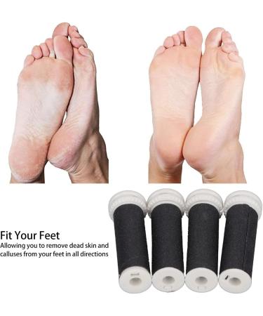 4 Replacement Roller Heads for Electric Foot File - Super Coarse & Regular Coarse Pedicure Accessories - Buy Online on GoSupps.com