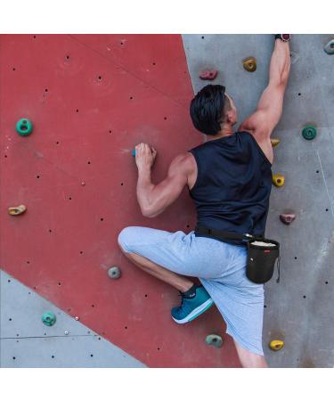 MoKo Rock Climbing Chalk Bag - Adjustable Belt, Zippered Pockets, Carabiner - Buy Online on GoSupps.com