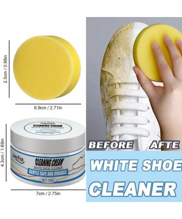 Mori Kamei Multifunctional shoe polish White shoe cleaner Sponge white shoe cleaner Special canvas white sports shoes cleaner Household cleaner (1 piece) - Buy Online on GoSupps.com