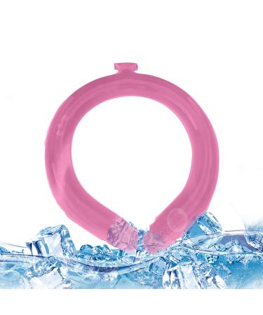 Cooling Neck Wraps - Ice Cooling Wrap for Neck - Reusable Wearable Body Cooling Wraps Comfortable Cooling Body Wraps for Camping Study Sports Hiking and Offices Pink