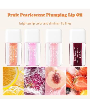 Plumping Lip Oil - Hydrating Tinted Lip Balm & Gloss - Grape Lip Tint for Long-Lasting Nourishment & Repair - Buy Online on GoSupps.com