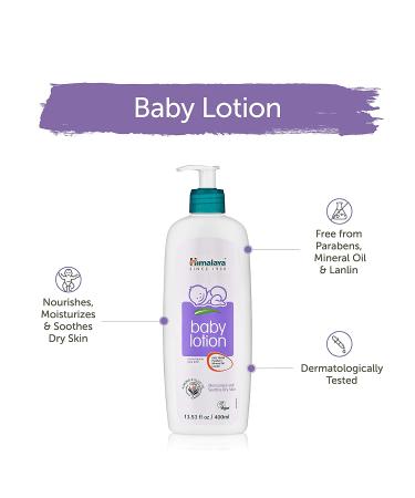 Himalaya Baby Lotion with Almond & Olive Oil - 13.53 fl oz (400 ml) - Gentle Moisturizer for Infants - Buy Online on GoSupps.com