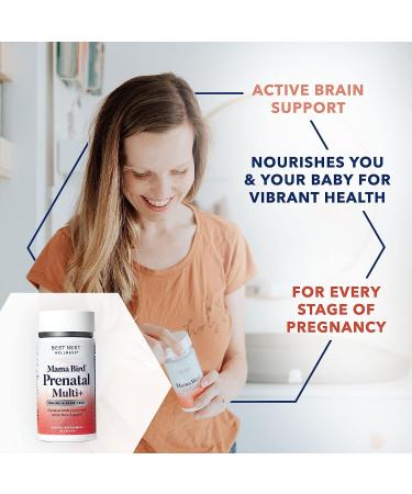 Mama Bird Prenatal Vitamin Iron-Free with Methylfolate | Vegan, Organic Herbal Blend | Healthy Pregnancy Secrets Guide Included | 30 Ct - Buy Online on GoSupps.com