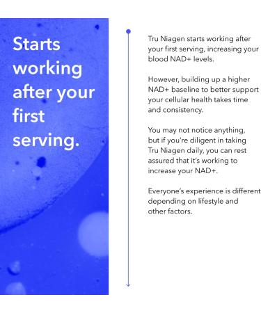 TRU NIAGEN NAD+ Supplement More Efficient Than NMN Niacinamide Niacin. Nicotinamide Riboside Vitamin B3 for Cellular Health Patented Formula 90ct - 300mg (6 Months / 2 Bottles) - Buy Online on GoSupps.com