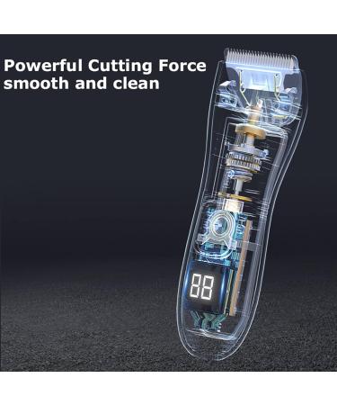 Men's Electric Body Hair Trimmer & Beard Shaver - USB Rechargeable, Waterproof Groomer with LED Display - Buy Online on GoSupps.com