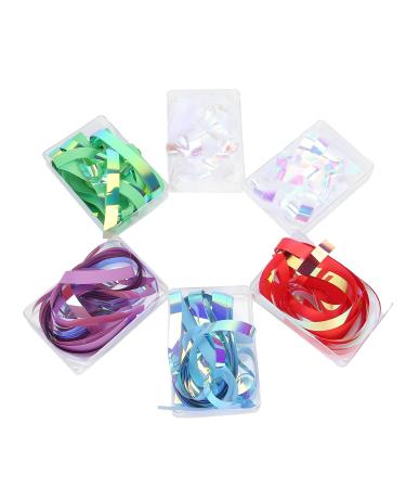 Nail Glass Paper Non-toxic Nail Art Cellophane Safe Eco-friendly 6 Box Lightweight Portable Fashionable for Home Use Professional Nail Salon