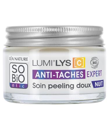 L A NATURE SO BiO tic | Gentle Night Peeling Treatment - Lumi'lys C | Anti-blemish expert | Prevents & Reduces all types of blemishes | Luminous skin | 99% natural origin | Made in France | 50 ml