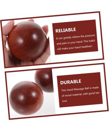 Clispeed Handball Wooden Massage Balls - Chinese Style Baoding Hand Rolling Balls for Effective Hand Relief | Ergonomic Massage Device for Stress Relief & Relaxation - Buy Online on GoSupps.com