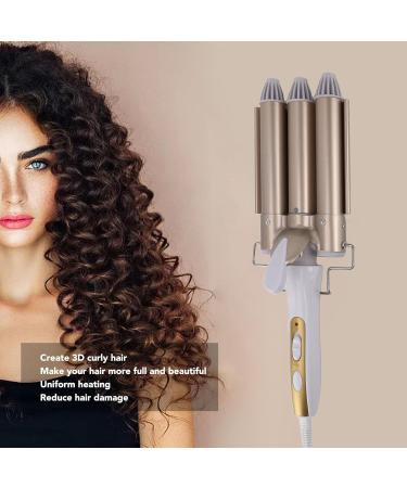 3 Barrel Fast Heating Hair Curler | US Plug 110-240V | Fluffy & Wavy Hairstyles - Buy Online on GoSupps.com
