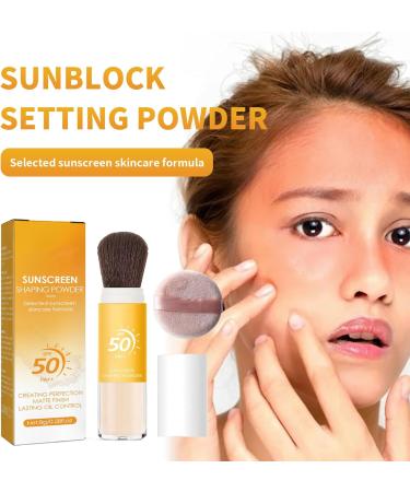Asheyya Scalp SPF Powder SPF 50 Powder Sunscreen for Face Natural Matte Lasting Breathable All Skin - Buy Online on GoSupps.com