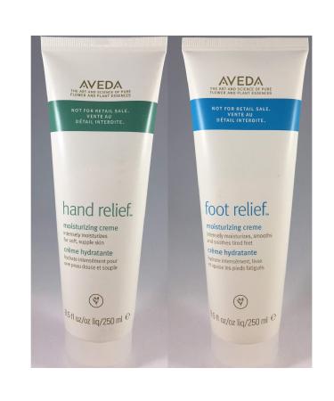AVEDA Foot and Hand relief set. professional size 8.5oz 250ml