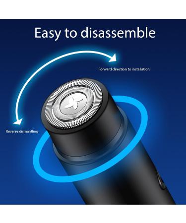 Mini Electric Beard Clipper Rechargeable Trimmer with Precision Head for Daily Use Portable Design (Black) - Buy Online on GoSupps.com