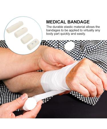 4 Rolls Elastic Band Gauze Sports Tape - Durable Nylon Protection for Athletes | International Shipping Available - Buy Online on GoSupps.com
