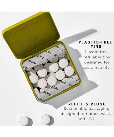 NOOZ Beauty Mints - Sugar-Free Biotin Mint for Glowing Skin, Healthy Hair & Strong Nails - Juicy Pear Flavor | Travel-Friendly Supplement with Antioxidants, Vitamin C, B6 & B12 | Non-GMO, 25 Mints Juicy Pear Single Tin - Buy Online on GoSupps.com