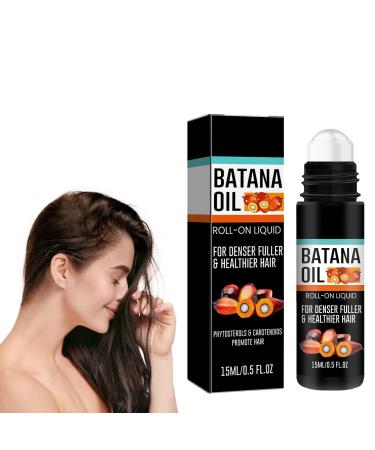Batana Oil for Hair Growth Batana Oil Organic for Healthy Hair Deeply Nourishing Scalp Roll-On Hair Growth Essence Nourishes Thin Hair Scalp Skin and Loss Hair Growth Fir for All Hair Types