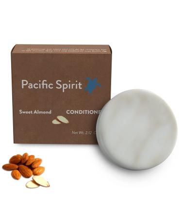 Conditioner Bar for Curly & Fine Hair - Almond Oil & Honey Moisturizing Non-Greasy SLS & Sulfate-Free Vegan Travel-Size Zero Waste - 2.12 oz 80-100 Washes