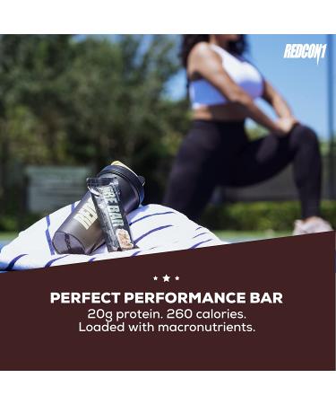 Redcon1 MRE Bar - German Chocolate Cake, 12 Bars - 20G Protein, Real Whole Food Ingredients - Buy Online on GoSupps.com