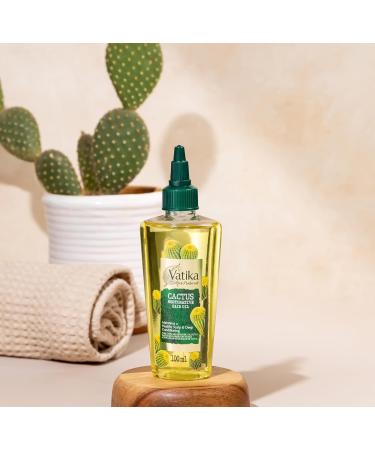 Vatika Afro Naturals Cactus Hair Oil - 100ml | Hair Care Essential Oil | For Healthy Scalp Maintenance & Deep Conditioning - Buy Online on GoSupps.com