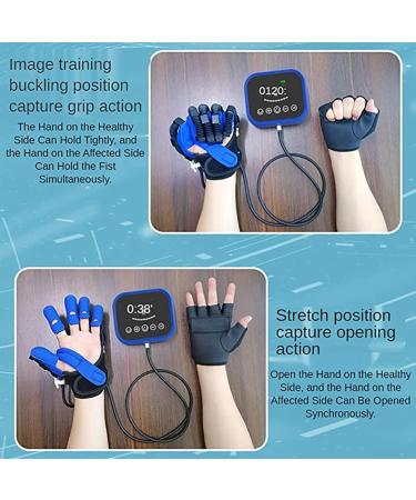 Rehabilitation Robot Pneumatic Gloves Finger Rehabilitation Gloves for Stroke Hemiplegia Patients Finger Straightening Brace Guard for Hand Dysfunction Left Hand XL left hand XL - Buy Online on GoSupps.com