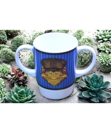 Rosa Lifestyle Two Handled Melamine Mug 400ml/14oz Capacity - Daily Living Mobility Aid for Elderly, Dementia, Arthritis & Weak Grip - Buy Online on GoSupps.com