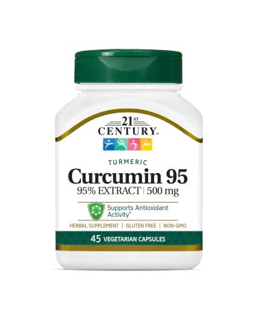 21st Century Curcumin 95 500 mg 45 Vegetarian Capsules