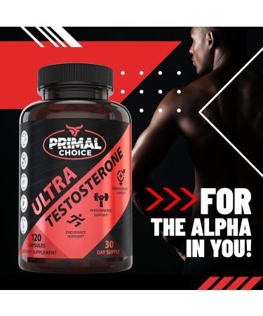 Men's Testosterone Supplement | Tribulus Terrestris Tongkat Ali Saw Palmetto & More | Energy & Muscle Strength Support | 120 Capsules - Buy Online on GoSupps.com
